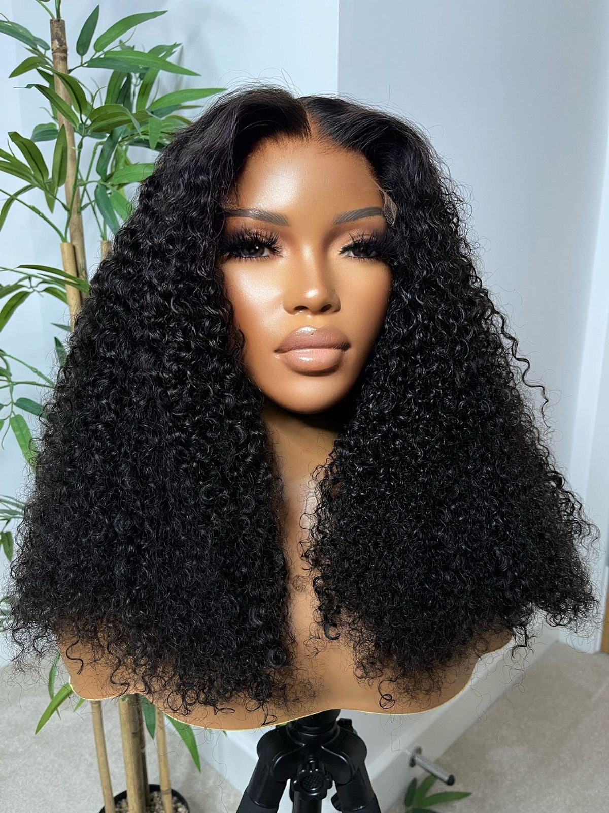 Burmese Curly HD Film Lace Frontal Wig